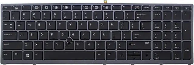 Main image of AUTENS Replacement US Keyboard for HP Zbook 15 G3 / 17 G3 Laptop with Pointer, with Backlight