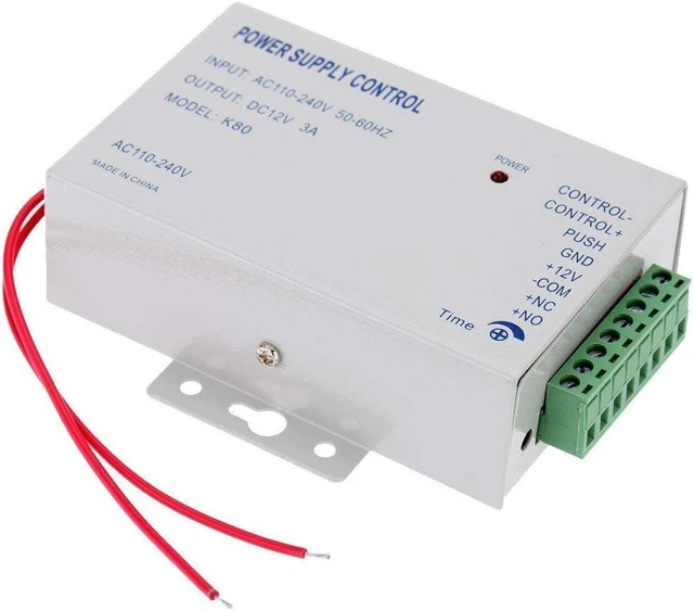 Alt view image 2 of 7 - AUTENS Power Supply Controller AC 110-240V to DC 12V for Door Access Control System & Video Intercom Entry - Electromagnet Door Lock, Doorbell Camera, Electronic Door Latches, Strike Bolt Lock