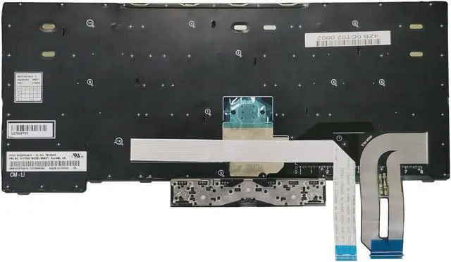 Alt view image 2 of 4 - AUTENS Replacement US Keyboard for Lenovo ThinkPad E480 E485 L480 T480s Laptop Silver Frame (No Backlight)