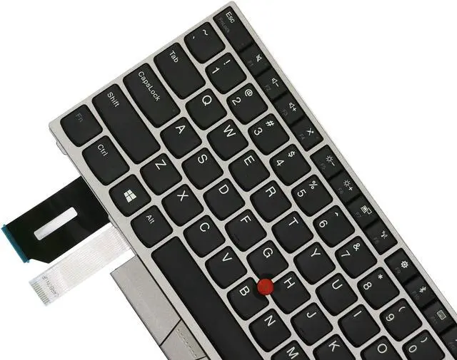 Alt view image 3 of 4 - AUTENS Replacement US Keyboard for Lenovo ThinkPad E480 E485 L480 T480s Laptop Silver Frame (No Backlight)