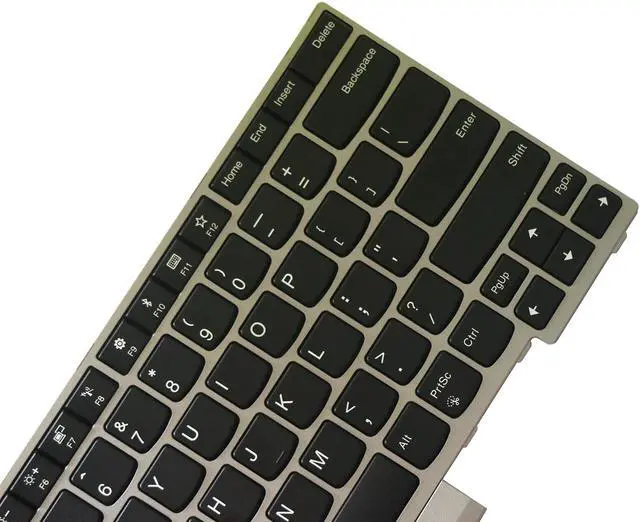 Alt view image 4 of 4 - AUTENS Replacement US Keyboard for Lenovo ThinkPad E480 E485 L480 T480s Laptop Silver Frame (Backlight)