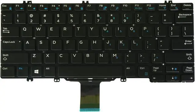Main image of AUTENS Replacement US Keyboard for Dell Latitude 5280 5289 7280 7290 7380 7389 7390 Laptop No Frame (No Backlight)