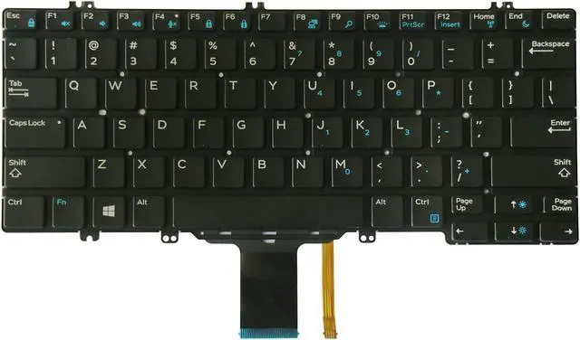 Main image of AUTENS Replacement US Keyboard for Dell Latitude 5280 5289 7280 7290 7380 7389 7390 Laptop No Frame (Backlight)