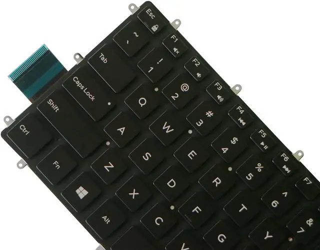 Alt view image 3 of 4 - AUTENS Replacement US Keyboard for Dell Inspiron 5368 5378 5370 5379 5568 5578 5579 7368 7370 7373 7375 7378 7460 7466 7467 7560 7569 7570 7572 7573 7579 Laptop No Frame (Backlight)