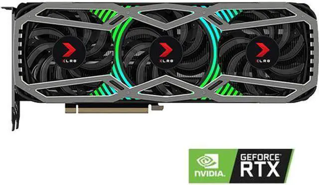 Alt view image 2 of 2 - PNY GeForce RTX 3090 24GB XLR8 Gaming EPIC-X RGB Triple Fan Graphics Card, VCG309024TFXPPB
