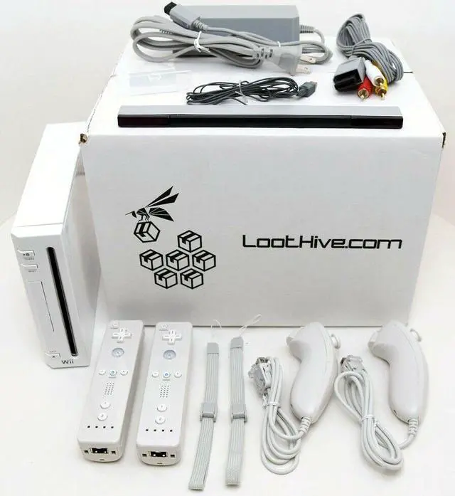 Refurbished: Nintendo Wii Video Game System 2-REMOTE Bundle RVL