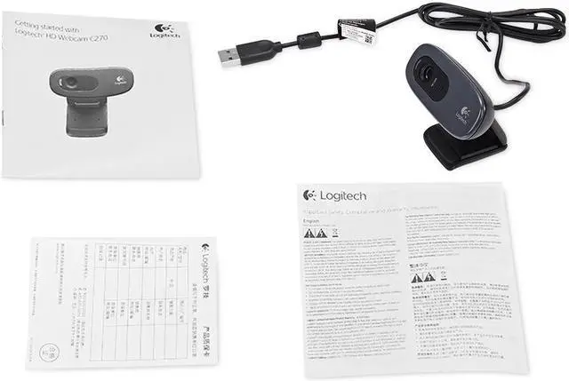 Alt view image 6 of 7 - (4 Pack)New Original Logitech C270 HD Video Chat 720P Webcam Built-in Micphone Web Camera for Computer laptop PC Web Chat Camera