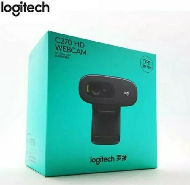 Alt view image 7 of 7 - (4 Pack)New Original Logitech C270 HD Video Chat 720P Webcam Built-in Micphone Web Camera for Computer laptop PC Web Chat Camera