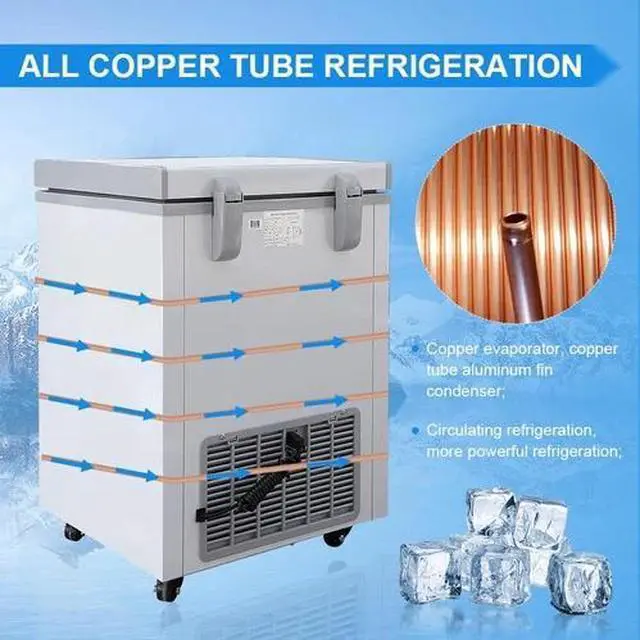 Alt view image 7 of 7 - HNZXIB -86 50L 1.8Cu Ft Ultra-Low Freezer ULT Deep Refrigerator Samples Stored Chest