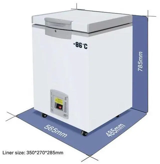 Alt view image 5 of 6 - HNZXIB -86 28L Portable Mini Ultra Low Temperature Lab Freezer Deep Refrigerator USA