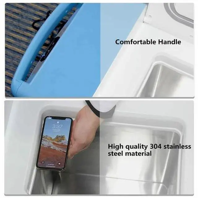 Alt view image 4 of 7 - HNZXIB Ultra Low temperature Freezer -86° (20L), 110V Portable Lab Cryogenic Freezer, Ultra Low Temperature Medical Countertop Refrigerator for Laboratory Pharmacy Storage ULT Lab Fridge