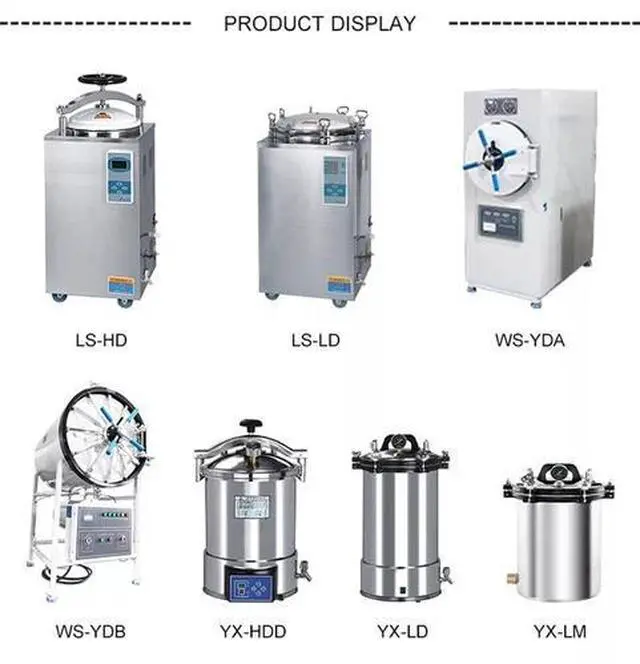 Alt view image 6 of 7 - HNZXIB 100L Dental Lab Autoclave Steam Sterilizer Medical Sterilization Drying LS-100LD