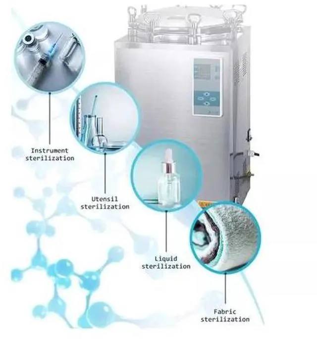 Alt view image 7 of 7 - HNZXIB 100L Dental Lab Autoclave Steam Sterilizer Medical Sterilization Drying LS-100LD