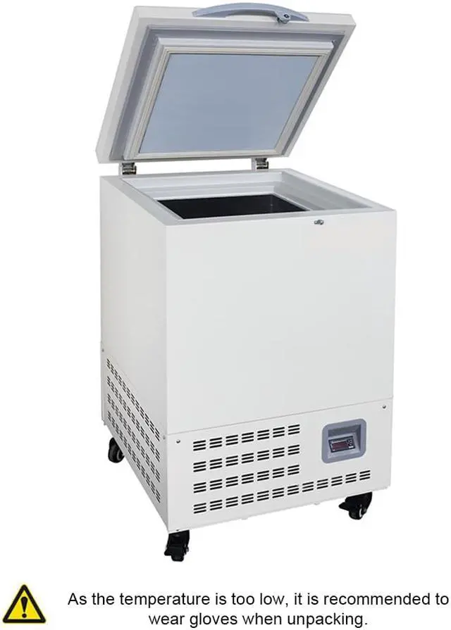 Alt view image 2 of 6 - -45 °C Large Capacity 58L Horizontal Ultra-Low Temperature Freezer, Deep Refrigeration Refrigerator with Controller, 110V