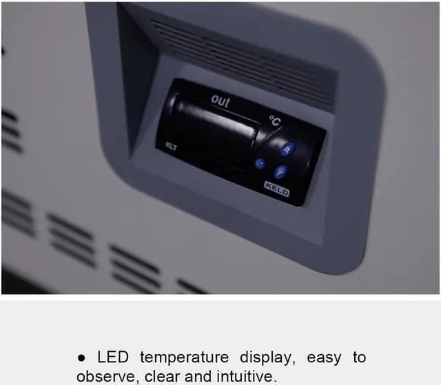 Alt view image 5 of 6 - -45 °C Large Capacity 58L Horizontal Ultra-Low Temperature Freezer, Deep Refrigeration Refrigerator with Controller, 110V