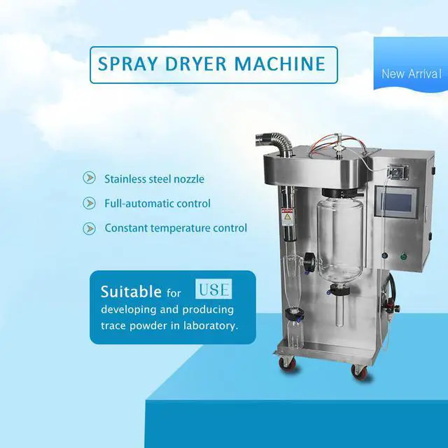 Alt view image 3 of 6 - 2L High Quality Spray Dryer in Both Automatic Control or Manual Control Mode for Laboratory Use High Speed Centrifugal Spray Dryer,110V