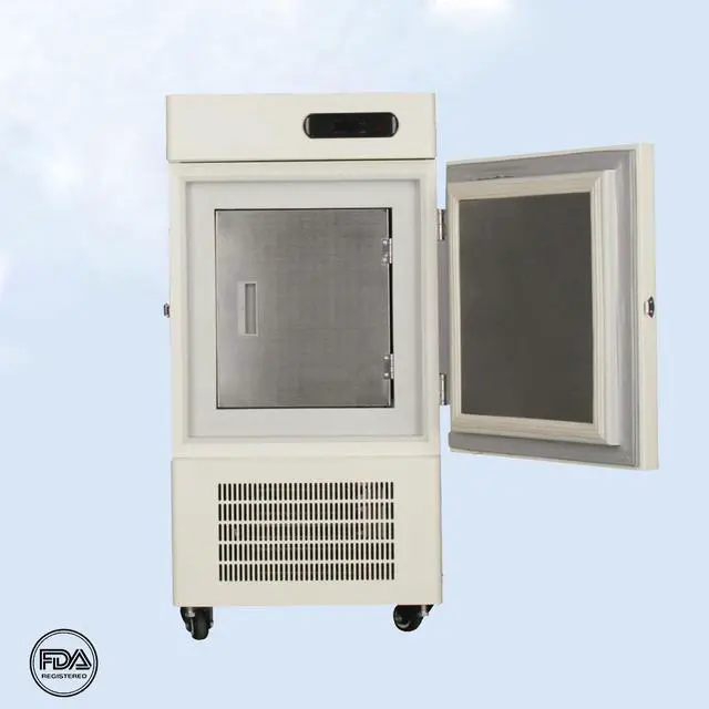 Alt view image 2 of 5 - HNZXIB 58L -86°C Vertical Ultra-Low Temperature Freezer FDA CE Certified Laboratory Freezer Refrigerator