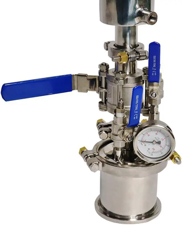 Alt view image 2 of 7 - Small capacity 0.25LB & 113g closed loop extractor for high-safety industrial equipment, for extract materials from plant leaves