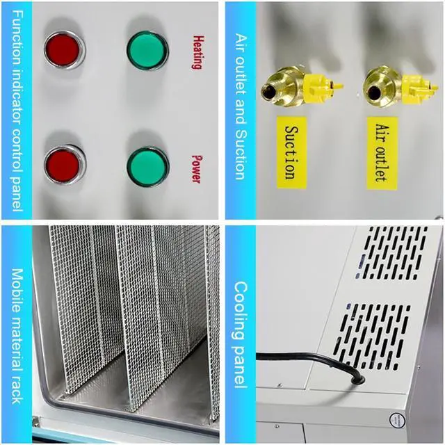 Alt view image 3 of 7 - HNZXIB 210L Vacuum Drying Oven 7.4 CuFt DZF-6210 Digital Display Lab Electric Vacuum Heating Drying Oven 110V/220V