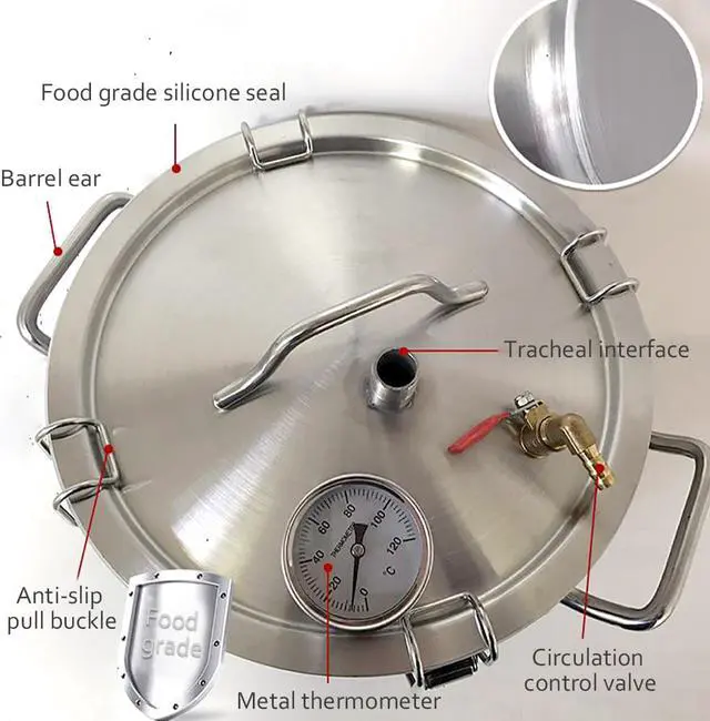 Alt view image 4 of 7 - HNZXIB 14pcs Essential Oils Extraction Apparatus Steam Distillation Kit, 22L Home/Lab Equipment Distillation Unit Set with Condenser Pipe Flask for Making Your Own Essential Oil