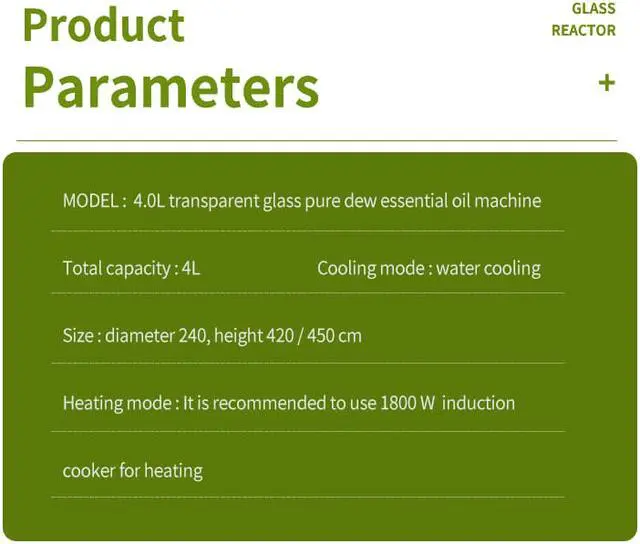 Alt view image 7 of 7 - HNZXIB 4L Plant Essential oil Extraction Equipment Small Household Essential oil Pure Dew Extractor Glass Steam Distillation Lab Glassware Kit for Making Your Own Essential Oil