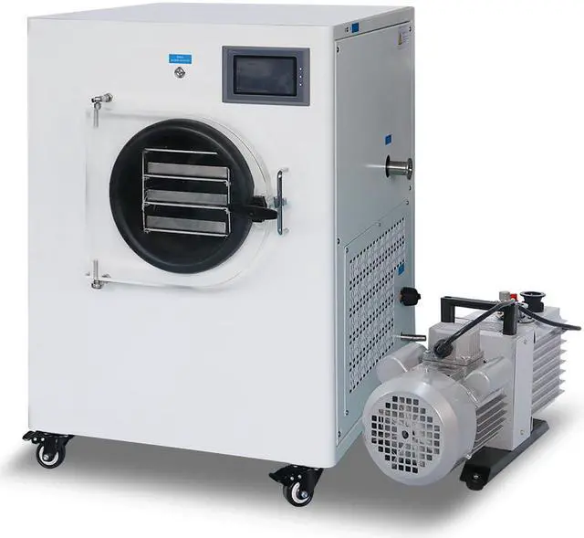 Alt view image 4 of 7 - HNZXIB FD-01 Laboratory/Home Vacuum Freeze Dryer with Efficient Vacuum Pump, for Freezes Drying Of Plasma, Serum Extracts, Antibodies Etc. Products