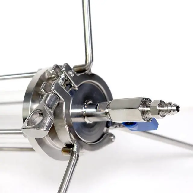 Alt view image 3 of 6 - HNZXIB 2'' x 18'' Closed Glass Column Pressurized Extractor, Dual Function of Open and Closed Extraction