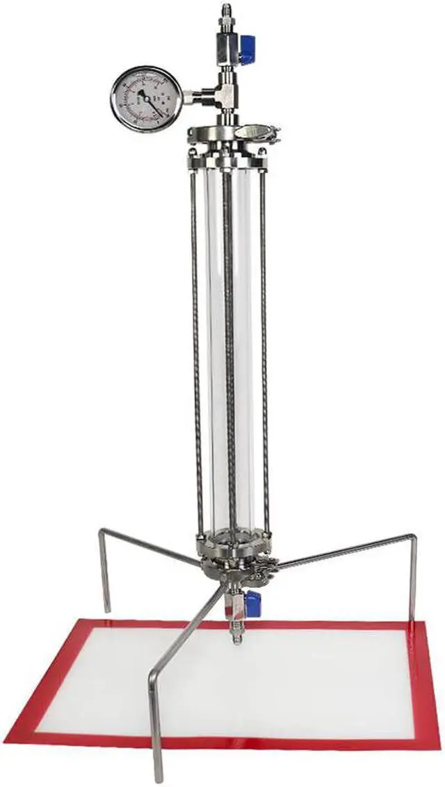 Main image of HNZXIB 2'' x 18'' Closed Glass Column Pressurized Extractor, Dual Function of Open and Closed Extraction