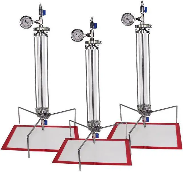 Alt view image 4 of 6 - HNZXIB 2'' x 18'' Closed Glass Column Pressurized Extractor, Dual Function of Open and Closed Extraction