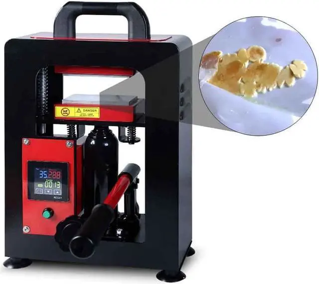 Alt view image 2 of 7 - 10 ton Heat Press with Dual 2.4"x4.7" inch Heating Plates (0-482°F) LCD Touch Panel can be timed and Temperature Adjustable