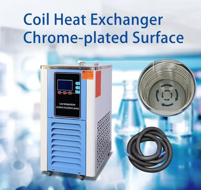Alt view image 3 of 6 - HNZXIB -10°C Lab Chiller 5L 110V/60Hz Refrigerated Circulator DLSB-5/10 Low Temperature Cooling Liquid Circulation Pump Laboratory Supplies