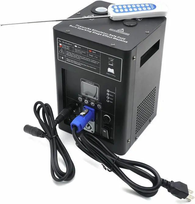 Alt view image 7 of 7 - 4PCS LCD Stage Effects Machine 600W Special Equipment Adjustable Height 3-16.5Ft DMX Stage Firework Machine With Wireless Remote Control For Wedding Musical Show