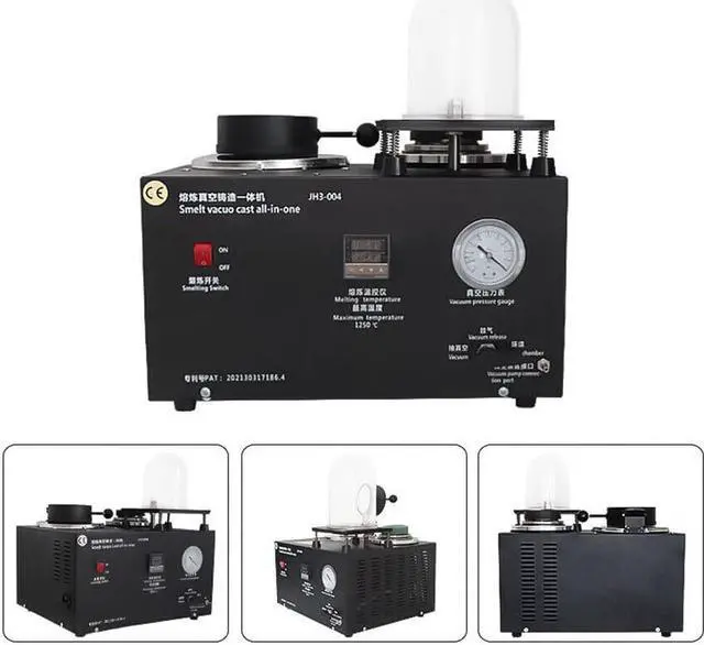 Alt view image 3 of 7 - 2KG Jewelry Casting Machine Gold Copper Furnace Jewelry Tools Vacuum Investing Casting Machine Wax Cast Combination Investing Equipment