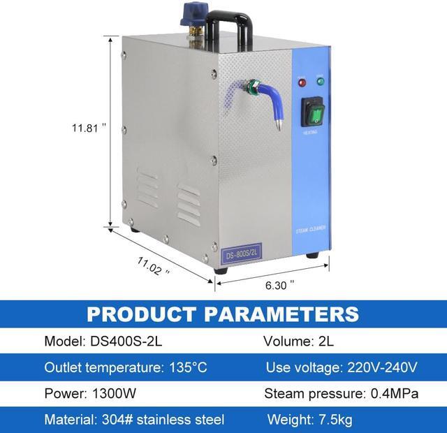 Alt view image 5 of 7 - Jewelry Cleaner Machine Professional Jewelry Steam Cleaner Machine 1300W 2L Stainless Steel Jewelry Cleaning Equipment For Silver & Gold