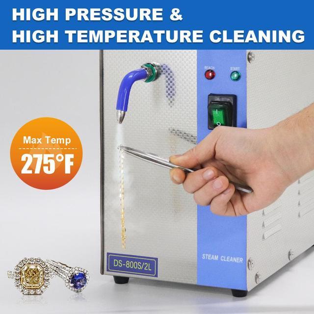 Alt view image 6 of 7 - Jewelry Cleaner Machine Professional Jewelry Steam Cleaner Machine 1300W 2L Stainless Steel Jewelry Cleaning Equipment For Silver & Gold