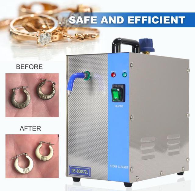 Jewelry Cleaner Machine Professional Jewelry Steam Cleaner Machine 1300W 2L  Stainless Steel Jewelry Cleaning Equipment For Silver & Gold