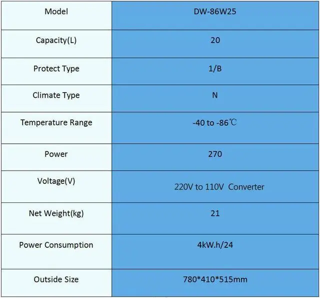 Alt view image 2 of 7 - 0.7cu ft 20L -40 ° C ~ -86 ° C Black Large Capacity Ultra-low Temperature Freezer Quick Freezer Cooling Freezer Household Lab Deep Freezer 270W Refrigerators