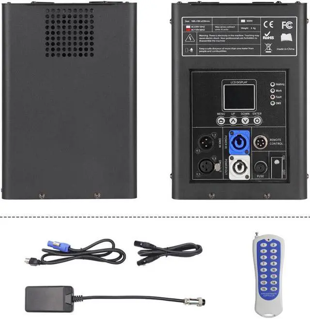 Alt view image 2 of 7 - 2PCS 600W Cold Spark Firework Machine DMX Stage Effect Low Noise Stage Events Height 3-16.5Ft DMX Stage Firework Adjustable