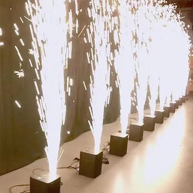 Alt view image 5 of 7 - 2PCS 600W Cold Spark Firework Machine DMX Stage Effect Low Noise Stage Events Height 3-16.5Ft DMX Stage Firework Adjustable