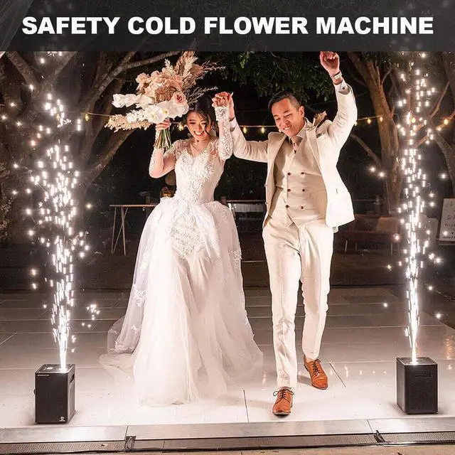 Alt view image 4 of 7 - 2PCS 600W Cold Spark Firework Machine DMX Stage Effect Low Noise Stage Events Height 3-16.5Ft DMX Stage Firework Adjustable