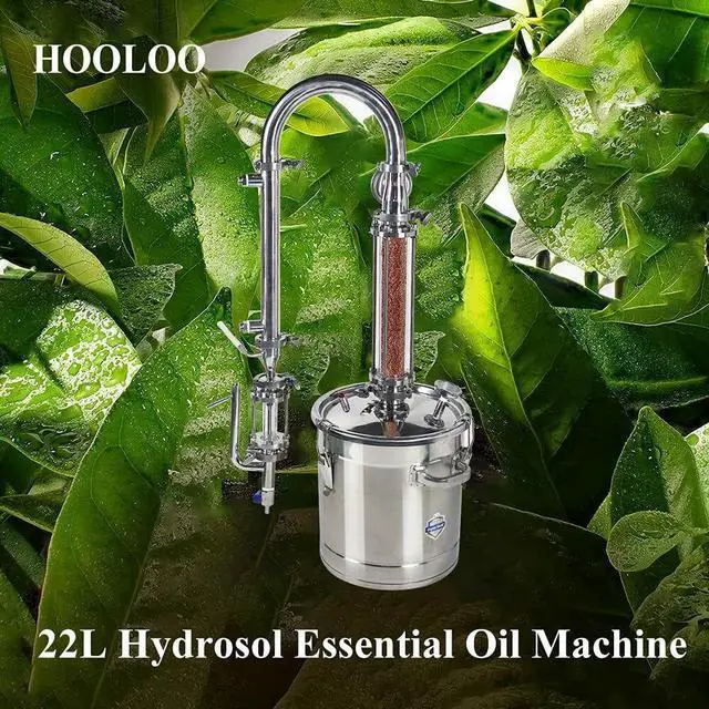 Alt view image 2 of 7 - 22L Hydrosol Distiller Plant Essential Oil Fire Heating Frankincense Distiller Distillation Equipment 5.8Gal Household Brewing Device