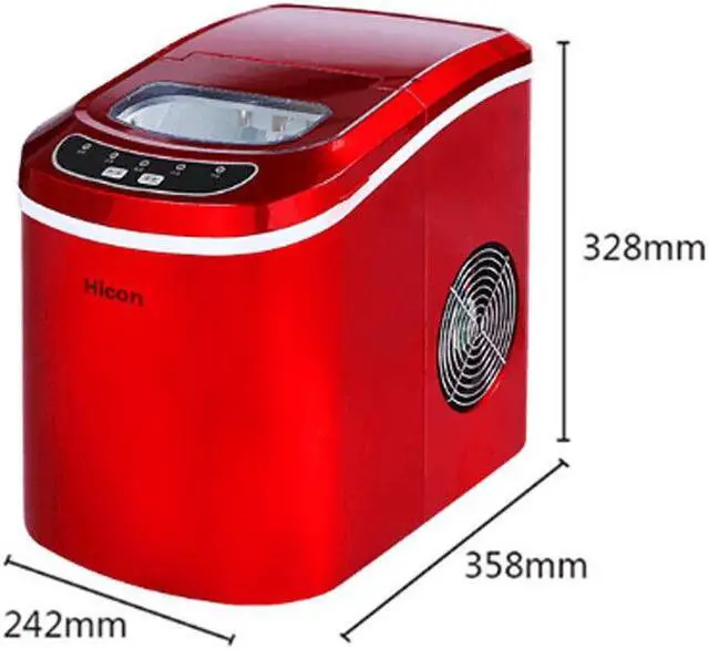 Alt view image 3 of 7 - Electric Portable Compact Countertop Automatic Ice Cube Maker Machine with Visible Window 30lbs/24H Self-Cleaning Kitchen