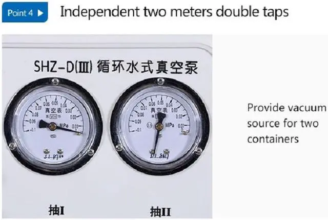 Alt view image 5 of 7 - HNZXIB Laboratory Desktop Water Circulating Vacuum Pump SHZ-D(III) 110V Double-tap