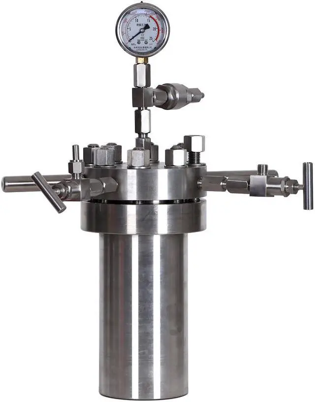 Alt view image 2 of 6 - HNZXIB 50ML Laboratory Chemical Simple Stainless Steel High Pressure Reactor Autoclave TEFLON chamber / PTFE inner liner optional