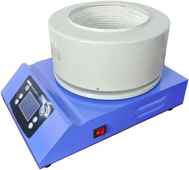 Alt view image 6 of 7 - 2L Smart Magnetic Mixer 110V Heating Mantle 350°C w/ Stirring Function Lab Intelligent Temperature Control Electric Heat