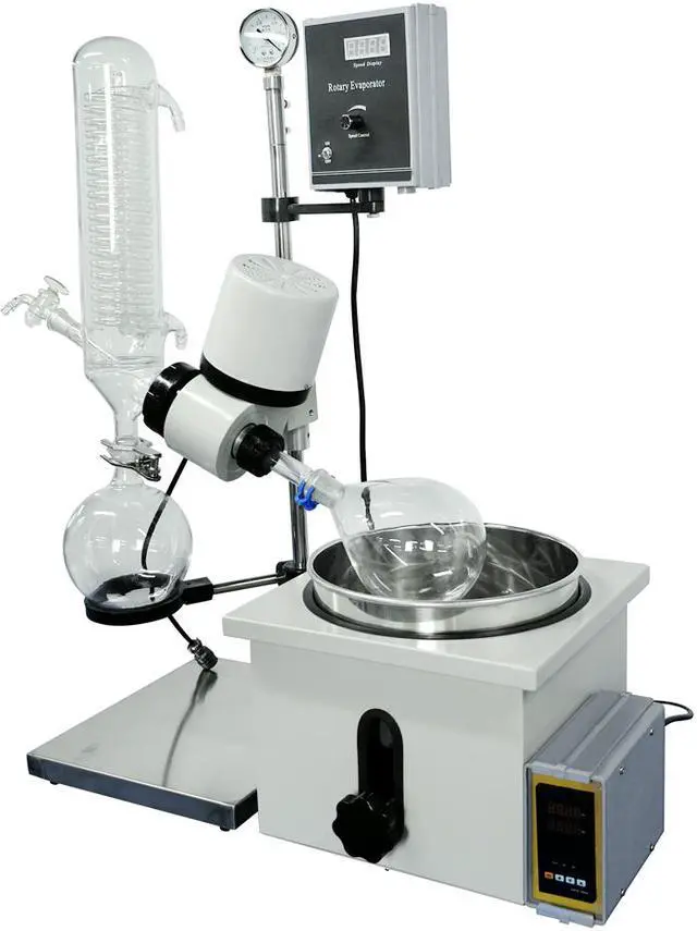 Alt view image 2 of 5 - Lab Equipment 2000ml Rotary Evaporator RE-201D Factory Price 110V HNZXIB Rotavap 2L Rotating Flask Laboratory Evaporation Milk Concentration