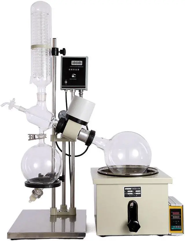 Alt view image 3 of 5 - Rotary Evaporator 5L Turnkey Combination HNZXIB RE-501 Rotavaps Vacuum Pump Refrigerated Circulating Pump Cooling Chiller 110V Laboratory Equipments