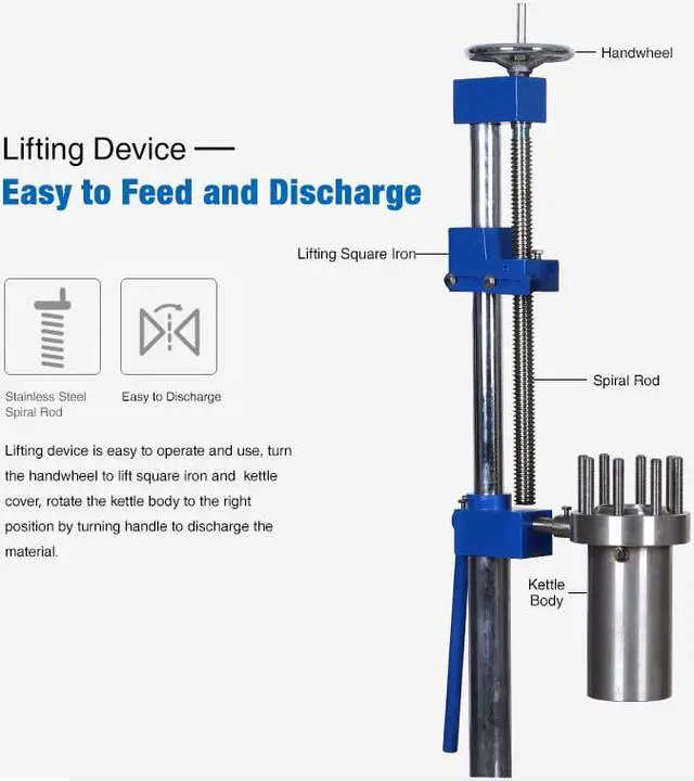 Alt view image 3 of 7 - HNZXIB Stainless Steel High Pressure Reactor Autoclave Vessel FCF series 500ml Laboratory Supplies