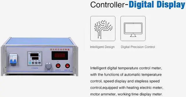 Alt view image 6 of 7 - HNZXIB 500ml High Pressure Reactor 22MPa CJF series Automated  Stirred Autoclave Stainless Steel 350°C  Heating Temperature Control