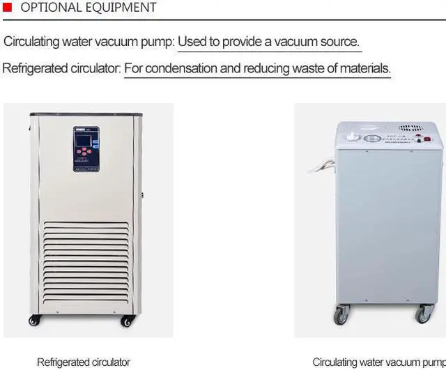 Alt view image 7 of 7 - HNZXIB New 50L Double Condensers Rotary Evaporator D-R1050 110V Rotavap 2 Receiving Flasks High Evaporating Efficiency Automated Lifting Water Bath